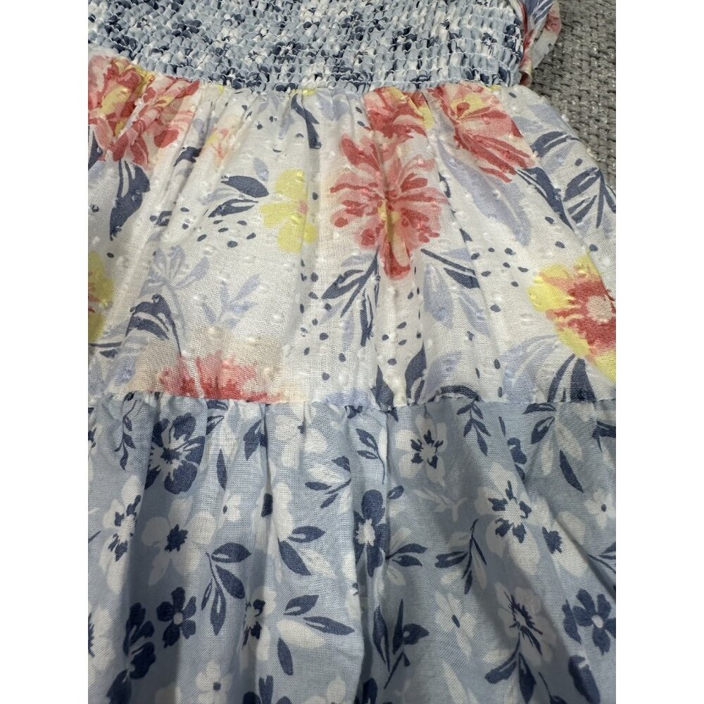 Haute Hippie Dress Girls 3T Floral Ruffle Sleeve Lined Summer Lightweight Casual - Picture 9 of 9